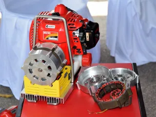 A permanent magnet motor with rotor flux barriers