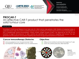PROCAR-T - An Effective CAR-T Product in Targetting Solid Tumors