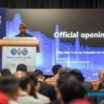 Science, Technology and Innovation Ministry's Secretary-General Datuk Dr Aminuddin Hasim addressing the launching of Malaysia Technology Expo (MTE) 2024 at World Trade Centre (WTC) Kuala Lumpur today. --foto BERNAMA (2024) COPYRIGHTS RESERVED